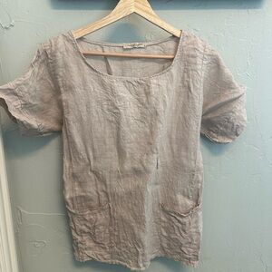 [Made in Italy] Casual Linen Women's Blouse